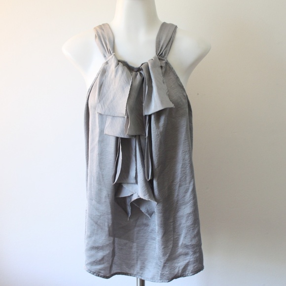 Adiva Tops - XL ADiva Gray Ruffle Tank Top